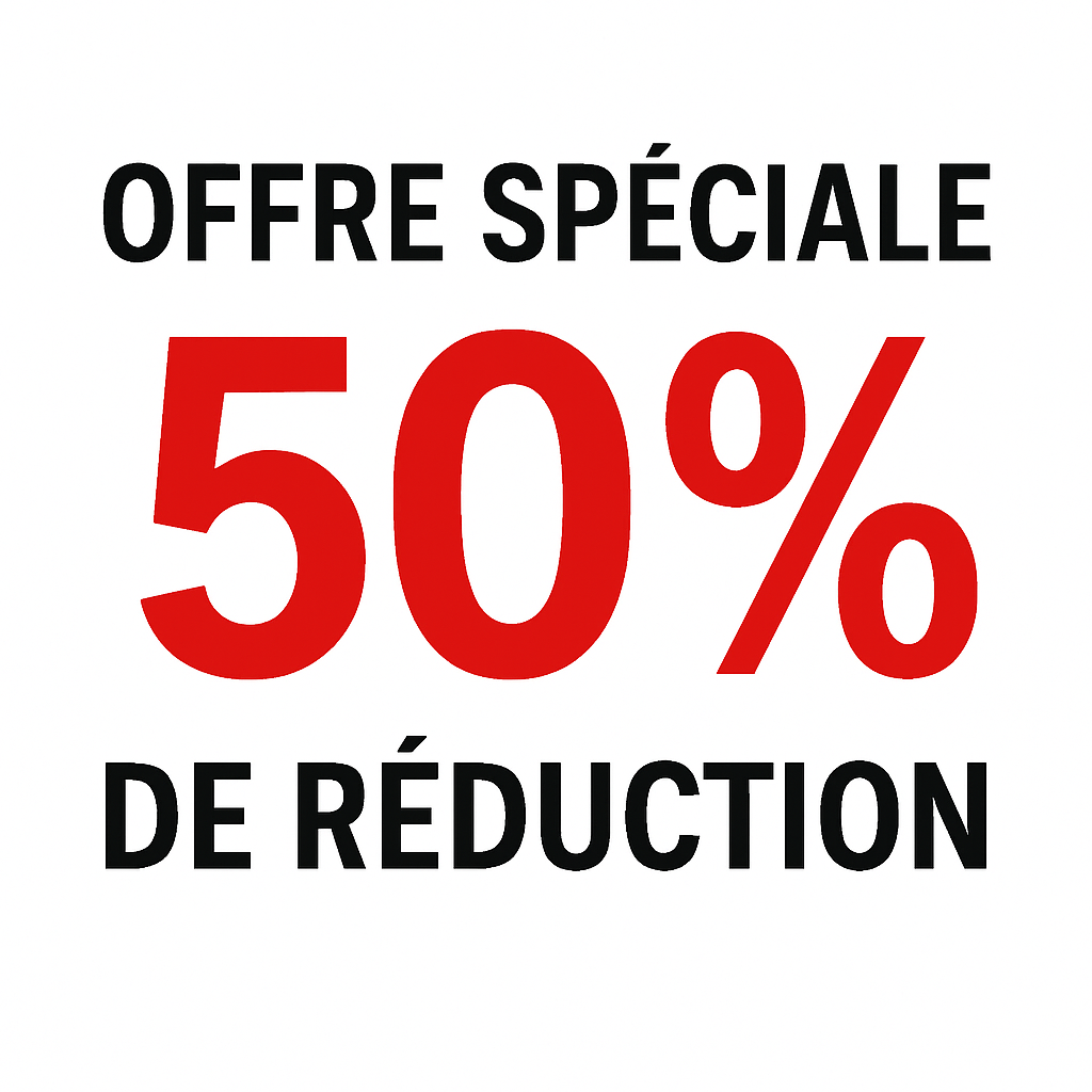 Offre spéciale -50 % BLACK FRIDAY / NOËL